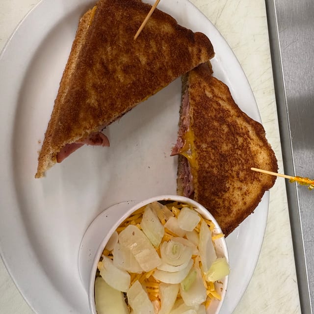 Grilled Ham & Cheese Sandwich.