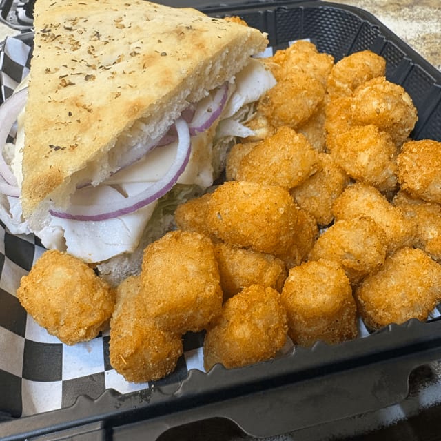 Uncle Vinny's Famous Turkey Sandwich.